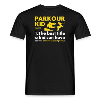 Traceur Kid Definition Parkour - Männer T-Shirt - Schwarz - Vorne - AI Model Male 178 light (178cm)