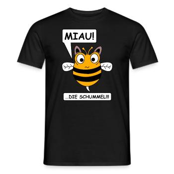 Die Schimmel | Hummel | lustige Bilder, Tierschutz - Männer T-Shirt - Schwarz - Vorne - AI Model Male 178 light (178cm)