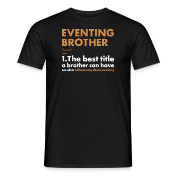 Rider Brother Definition Eventing - Men's T-Shirt - black - Front - AI Model Male 178 light (178cm)