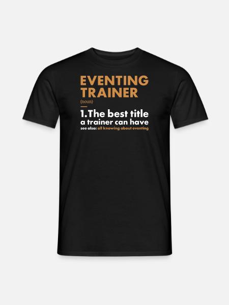 Rider Trainer Definition Eventing - Men's T-Shirt - black