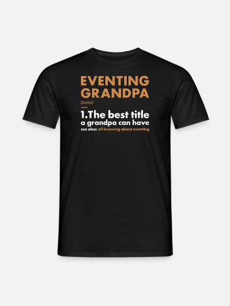 Rider Grandpa Definition Eventing - Men's T-Shirt - black