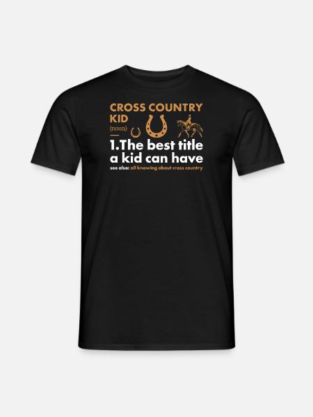 Rider Kid Definition Cross Country - Men's T-Shirt - black