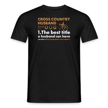 Rider Husband Definition Cross Country - Männer T-Shirt - Schwarz - Vorne - AI Model Male 178 light (178cm)