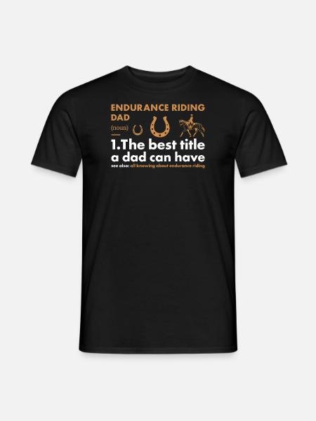 Rider Dad Definition Endurance Riding - Men's T-Shirt - black