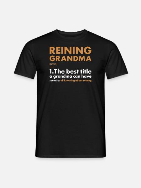 Pure Grandma Definition Reining - Men's T-Shirt - black