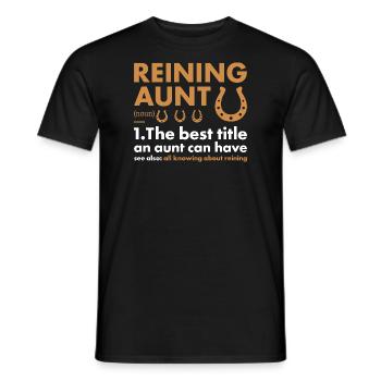 Reiner Tante Définition Reining - T-shirt homme - noir - Devant - AI Model Male 178 light (178cm)