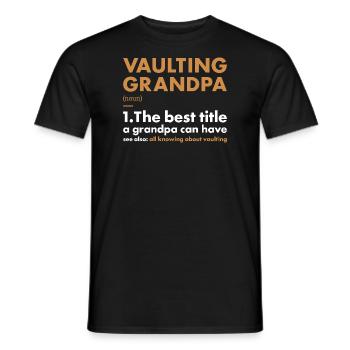 Vaulter Grandpa Definition Vaulting - Männer T-Shirt - Schwarz - Vorne - AI Model Male 178 light (178cm)