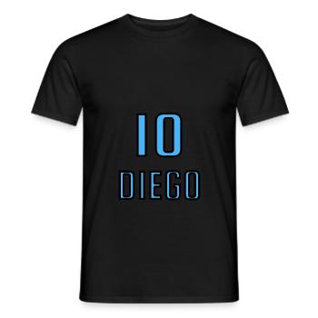 Diego 10 Blue - Men's T-Shirt - black - Front - AI Model Male 178 light (178cm)