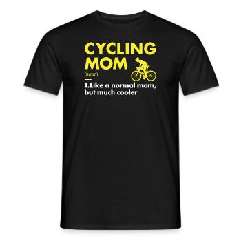 Sport Mom Cycling - Männer T-Shirt - Schwarz - Vorne - AI Model Male 178 light (178cm)