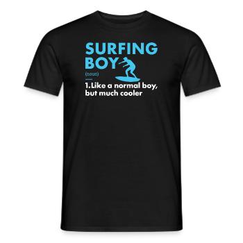 Sport Boy Surfing - Männer T-Shirt - Schwarz - Vorne - AI Model Male 178 light (178cm)