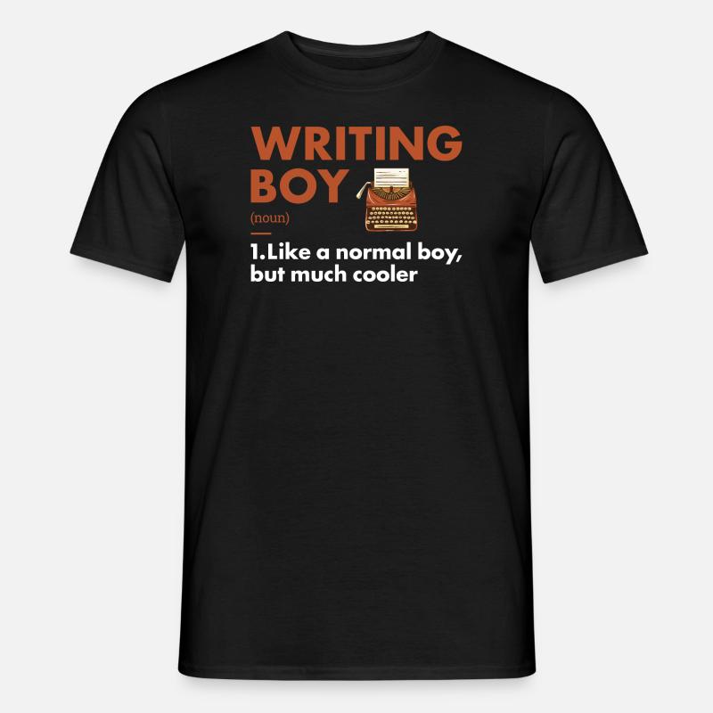 Writer Boy Definition Writing - Männer T-Shirt - Schwarz