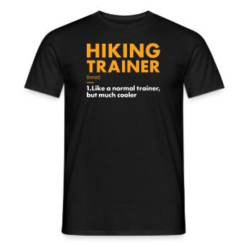 Hiker Trainer Definition Hiking - Männer T-Shirt - Schwarz - Vorne - AI Model Male 178 light (178cm)