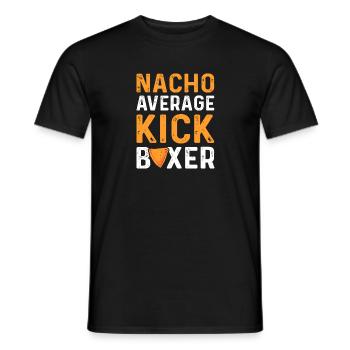 Nacho Average Kickboxer. Mexikanisches Kickboxen - Männer T-Shirt - Schwarz - Vorne - AI Model Male 178 light (178cm)