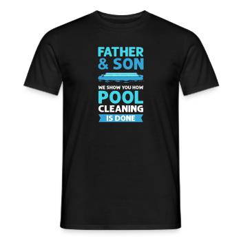 Father - Men's T-Shirt - black - Front - AI Model Male 178 light (178cm)