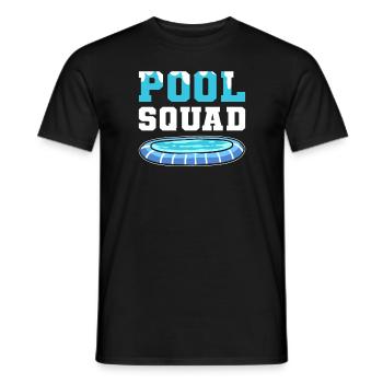Équipe de billard. Nettoyeur de piscine. Pool Guy - T-shirt homme - noir - Devant - AI Model Male 178 light (178cm)