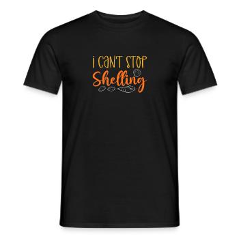 Je ne peux pas arrêter de ramasser des coquillages. - T-shirt homme - noir - Devant - AI Model Male 178 light (178cm)