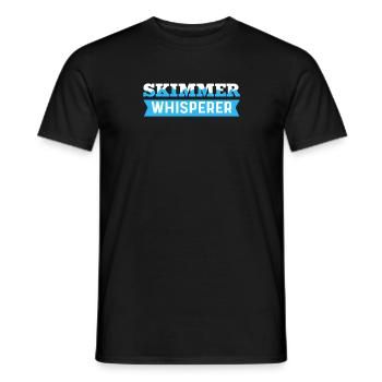 Écumeur-chuchoteur. Nettoyeur de piscine. Pool Guy - T-shirt homme - noir - Devant - AI Model Male 178 light (178cm)