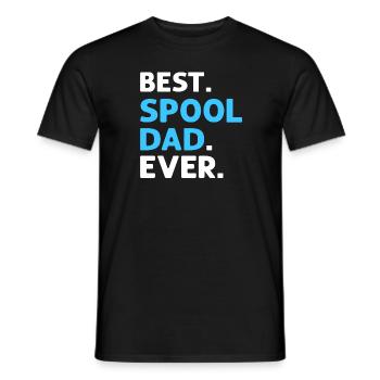 Le meilleur papa spool de tous les temps. Nettoyeur de piscine. - T-shirt homme - noir - Devant - AI Model Male 178 light (178cm)