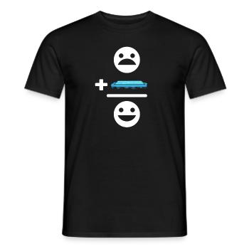 Nettoyeur de piscine. Technicien de service de piscine. - T-shirt homme - noir - Devant - AI Model Male 178 light (178cm)