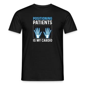 Positionierung Von Patienten Ist Mein Kardio. - Männer T-Shirt - Schwarz - Vorne - AI Model Male 178 light (178cm)