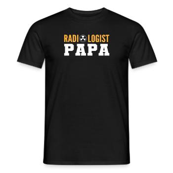Radiologist Papa. Radiographer Dad Radiologist - Men's T-Shirt - black - Front - AI Model Male 178 light (178cm)