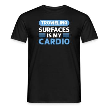 Spatula of surfaces is my heartbeat. - Men's T-Shirt - black - Front - AI Model Male 178 light (178cm)