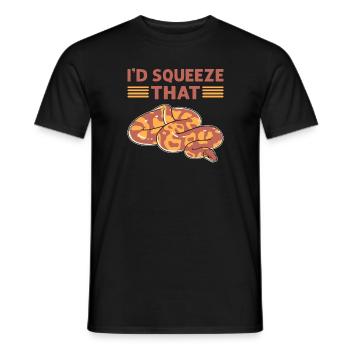 Das Würde Ich Ausquetschen. Herpetologen. - Männer T-Shirt - Schwarz - Vorne - AI Model Male 178 light (178cm)