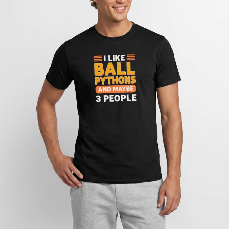 Ich Mag Kugelpythons. Königspython. Männer T-Shirt