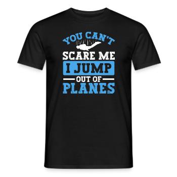 Ich Springe Aus Flugzeugen. Für - Männer T-Shirt - Schwarz - Vorne - AI Model Male 178 light (178cm)