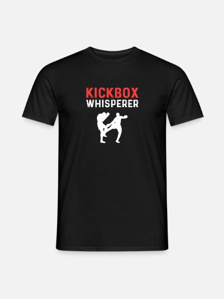 Kickbox-flüsterer. Für Kickboxer. Kickboxen - Männer T-Shirt - Schwarz
