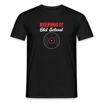 Préserver l’ancienne école. - T-shirt homme - noir - Devant - AI Model Male 178 light (178cm)