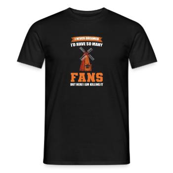 Betreiber Von Windkraftanlagen. Techniker Für - Männer T-Shirt - Schwarz - Vorne - AI Model Male 178 light (178cm)