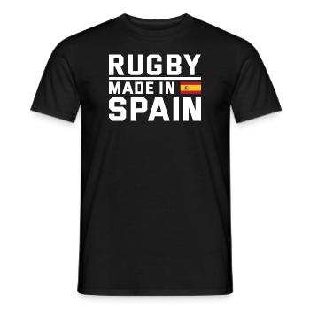 Rugby Made From Spain Rugby - Men's T-Shirt - black - Front - AI Model Male 178 light (178cm)