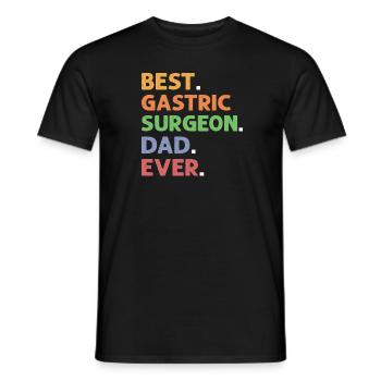 Am Besten. Magenchirurgen Vater. Je. Gastrektomie - Männer T-Shirt - Schwarz - Vorne - AI Model Male 178 light (178cm)