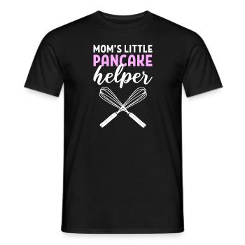 Flapjack Mamas Little Pancake Helper - Men's T-Shirt - black - Front - AI Model Male 178 light (178cm)