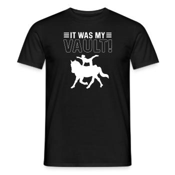 Reiter était mon coffre-fort! Reitpferdhöfchen - T-shirt homme - noir - Devant - AI Model Male 178 light (178cm)