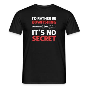 Ich Würde Eher Bowfishing Sein. Es Ist Kein - Männer T-Shirt - Schwarz - Vorne - AI Model Male 178 light (178cm)