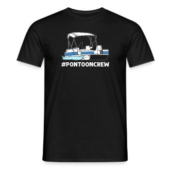 Équipage du ponton. Pontonnage nautique. Capitaine de ponton - T-shirt homme - noir - Devant - AI Model Male 178 light (178cm)