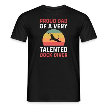 Fier père d’un quai très talentueux - T-shirt homme - noir - Devant - AI Model Male 178 light (178cm)