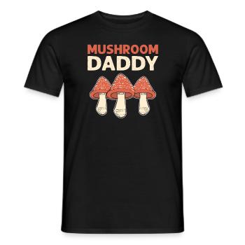 Mushroom daddy. Morel hunter mushroom collection - Men's T-Shirt - black - Front - AI Model Male 178 light (178cm)