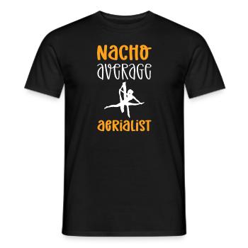 Nacho Moyenne Aerialiste. Contorsion - T-shirt homme - noir - Devant - AI Model Male 178 light (178cm)
