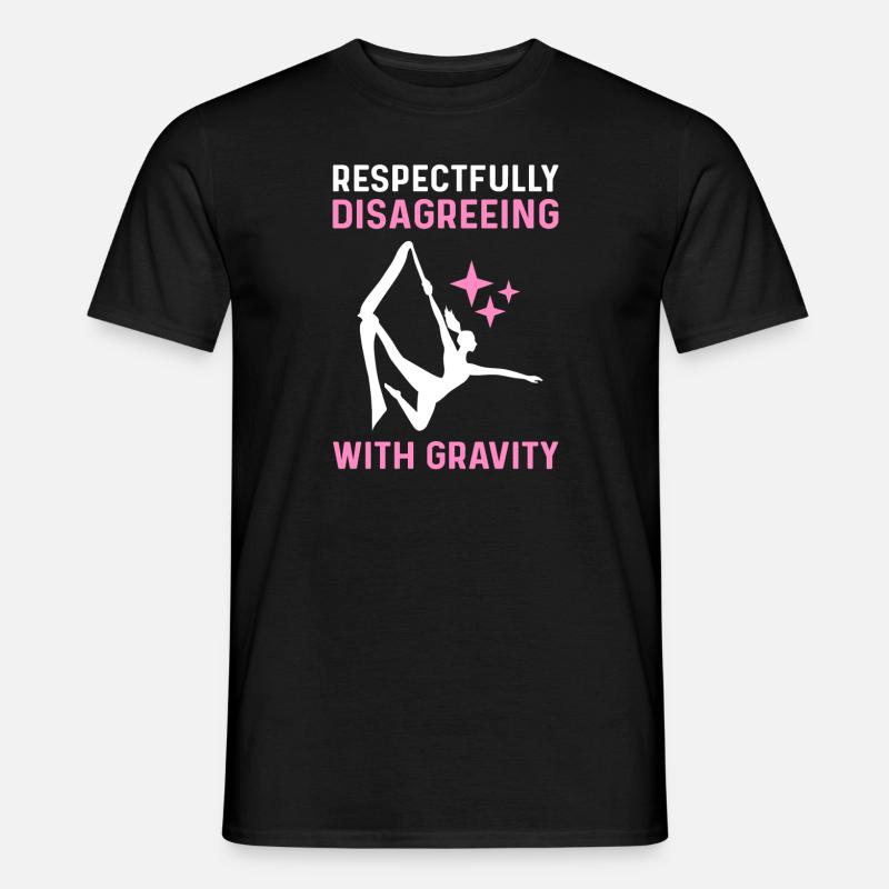 Respectfully resist gravity. - Men’s T-shirt - black