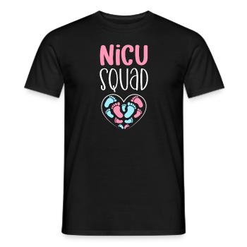 NICU squad. Pediatrician - Men's T-Shirt - black - Front - AI Model Male 178 light (178cm)