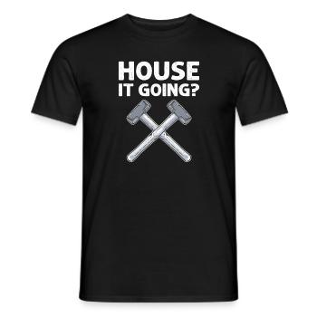 Maison ça va? Démolition de maison de rénovation démolition - T-shirt homme - noir - Devant - AI Model Male 178 light (178cm)