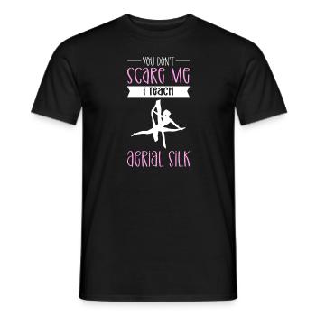 Tu ne me fais pas peur. J’enseigne - T-shirt homme - noir - Devant - AI Model Male 178 light (178cm)