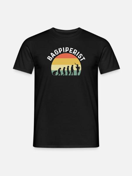 Bagpiper. Scotland Pride Bagpiper - Men's T-Shirt - black