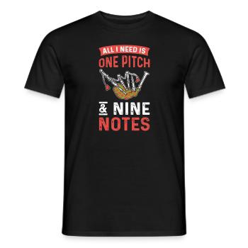 Tout ce dont j’ai besoin, c’est d’un emplacement - T-shirt homme - noir - Devant - AI Model Male 178 light (178cm)