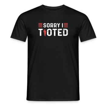 Sorry I tooted. Scotland - Men's T-Shirt - black - Front - AI Model Male 178 light (178cm)