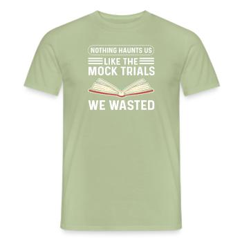 Jurastudent Nicht Uns Verfolgt Uns Wie Die - Männer T-Shirt - Sage - Vorne - AI Model Male 178 light (178cm)