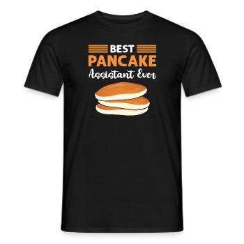 Meilleur assistant de crêpes jamais. - T-shirt homme - noir - Devant - AI Model Male 178 light (178cm)